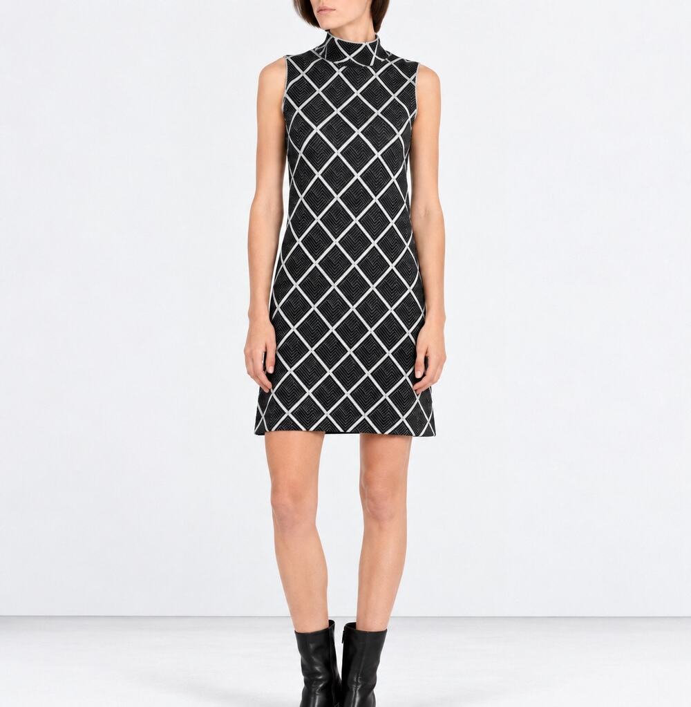 Romeo + Juliet Couture Geometric Knit Dress NWT Medium